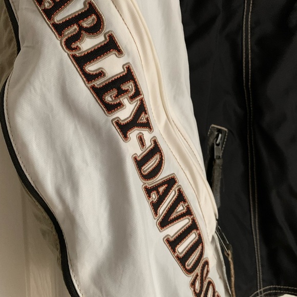 Harley Davidson Switchback Riding Jacket/Black-Tan Removable Liner 2x Like New - Picture 5 of 11